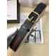 Gucci Web belt with G buckle Gold 38mm High