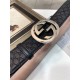 Gucci Signature belt with G buckle Silver 40mm High