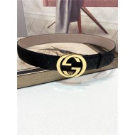 Gucci Signature belt with G buckle Gold 40mm High