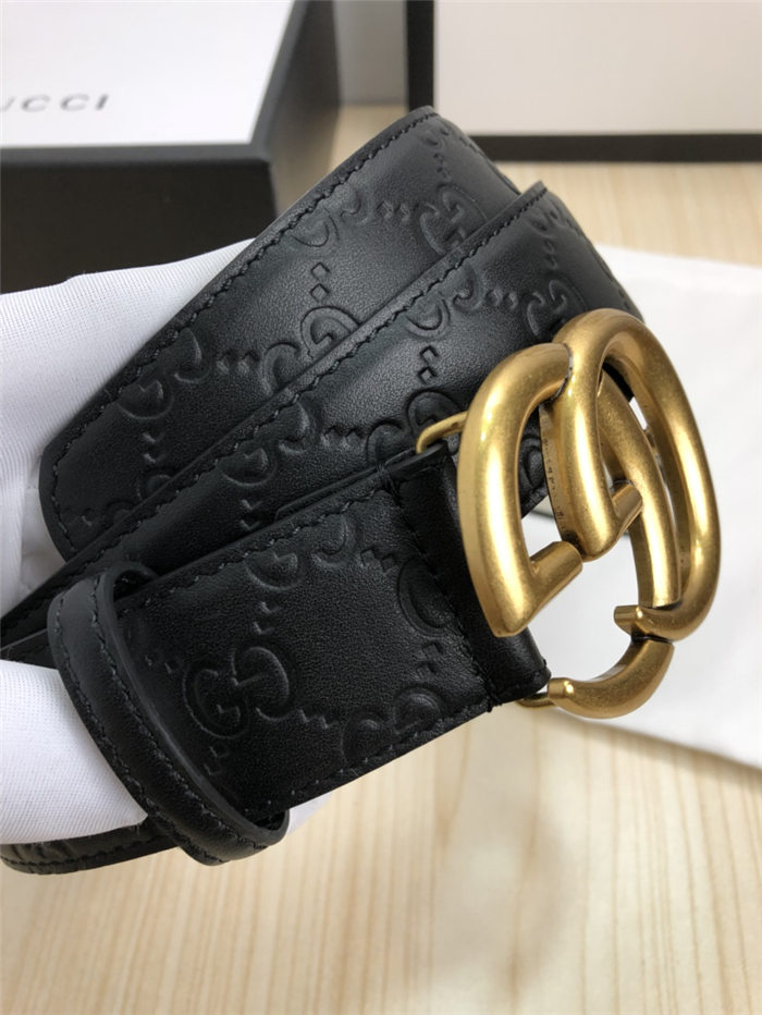 Gucci Signature belt with Double G buckle 38mm High