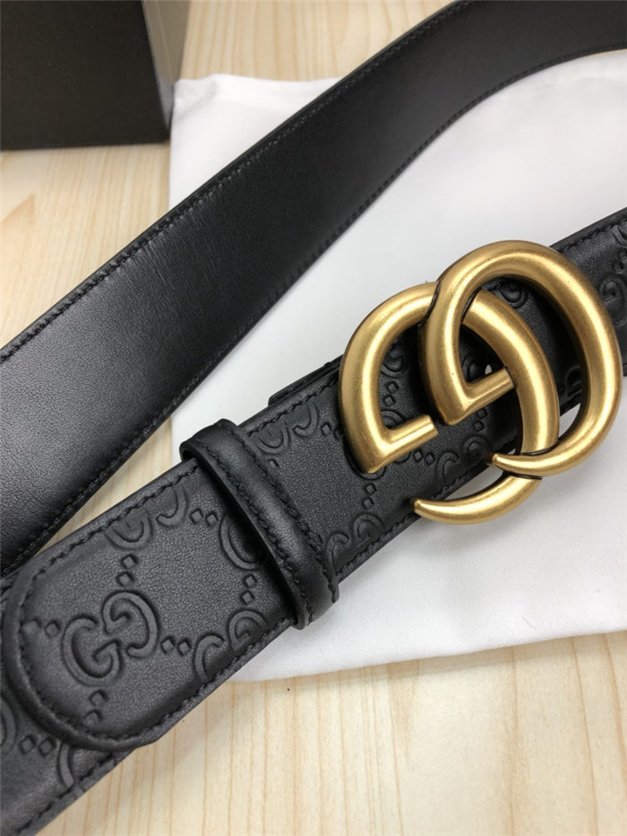 Gucci Signature belt with Double G buckle 38mm High