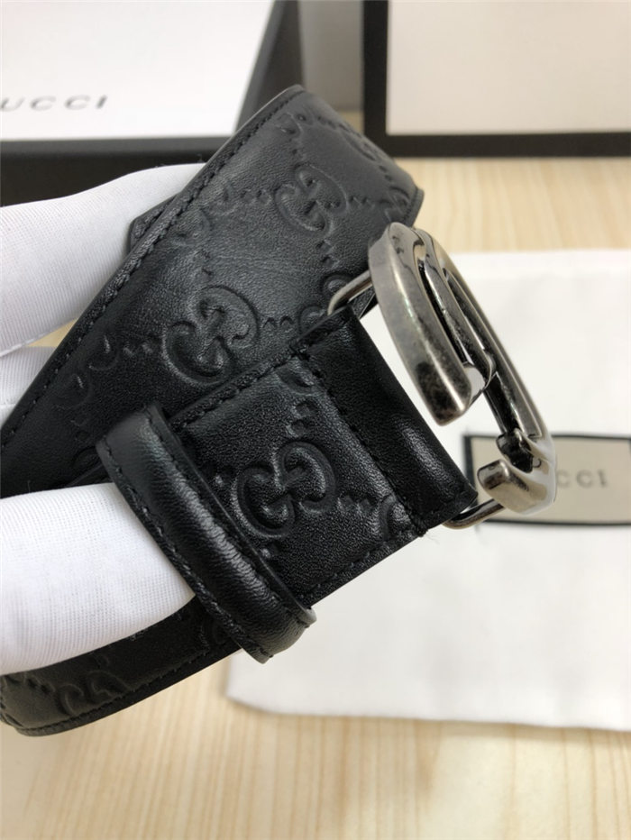 Gucci Signature belt with Double G buckle 38mm High