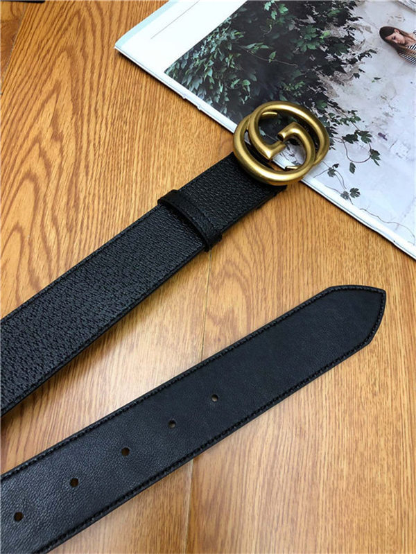 Gucci Leather belt with interlocking G buckle 38mm High