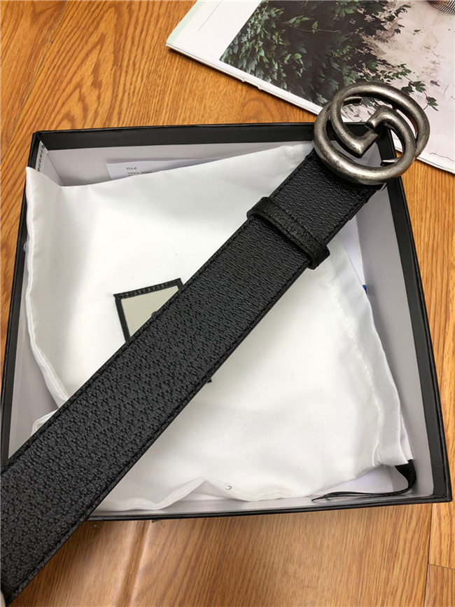 Gucci Leather belt with interlocking G buckle 38mm High