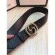 Gucci Leather belt with interlocking G buckle 38mm High