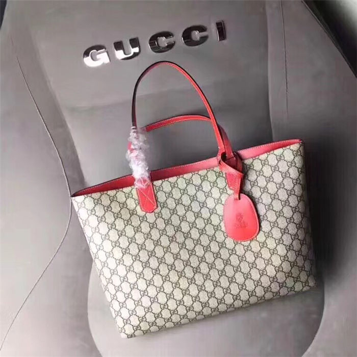 Gucci Reversible GG Tote Red mid