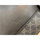 Gucci Signature leather messenger GG Grey mid