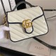 GG Marmont mini top handle bag White mid