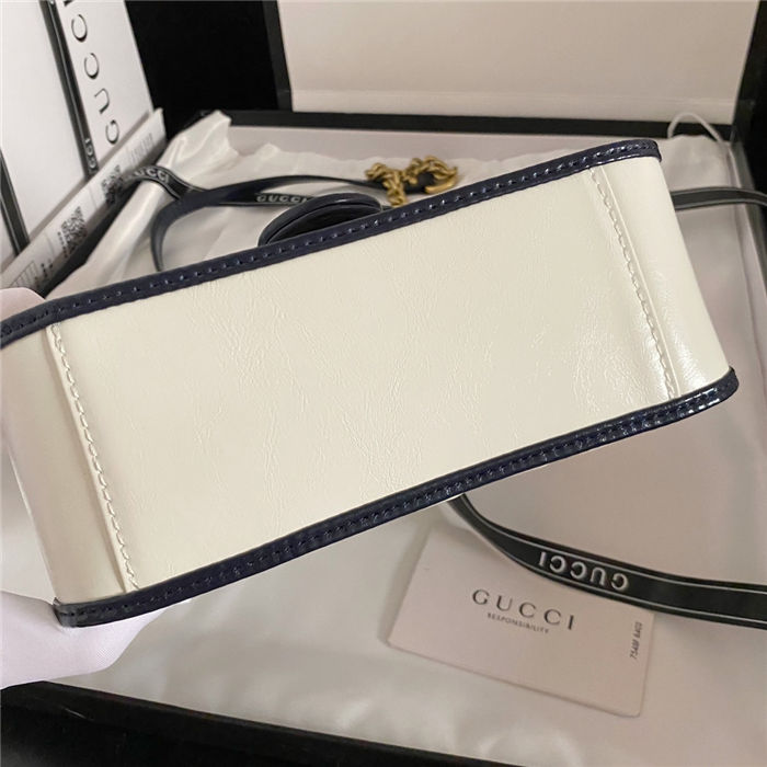 GG Marmont mini top handle bag White mid