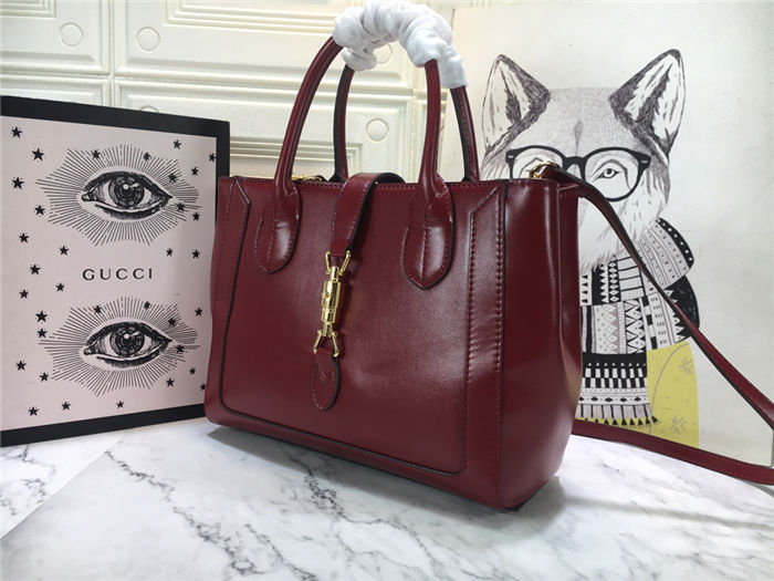 Jackie 1961 medium tote bag Burgundy mid