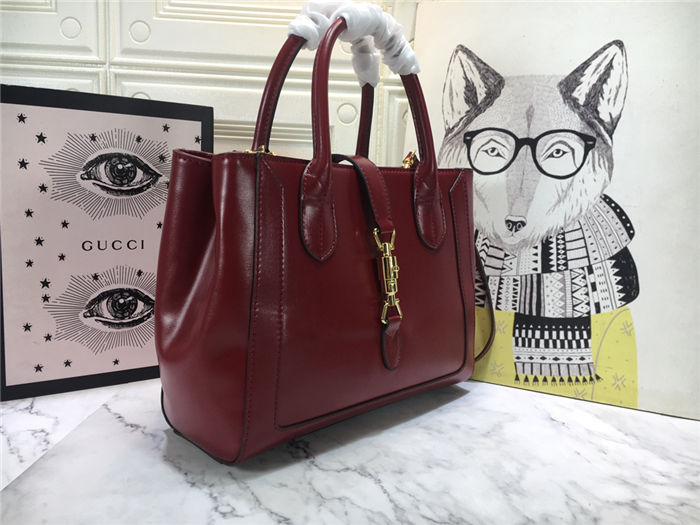 Jackie 1961 medium tote bag Burgundy mid