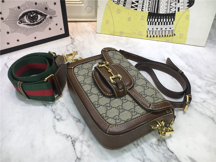 Gucci Horsebit 1955 mini bag Brown Trim mid