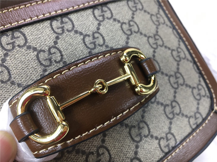 Gucci Horsebit 1955 mini bag Brown Trim mid