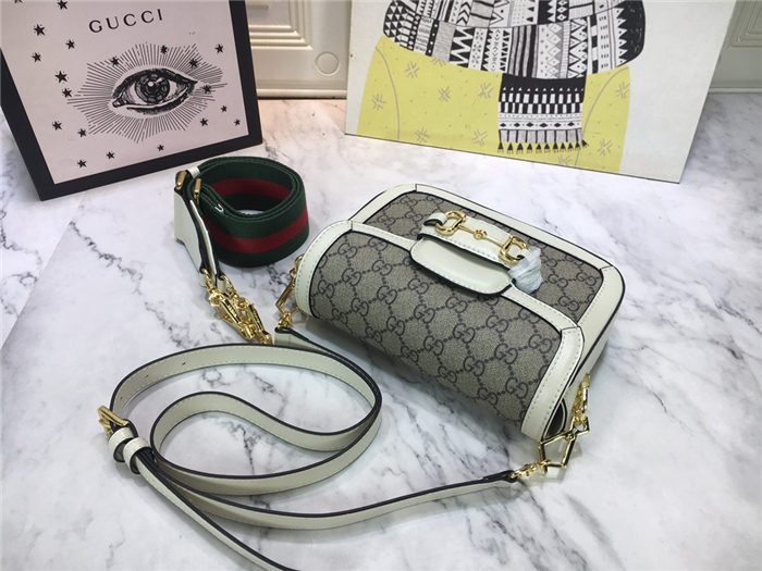 Gucci Horsebit 1955 mini bag White Trim mid