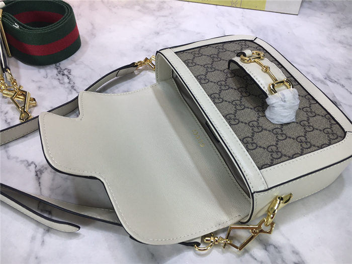 Gucci Horsebit 1955 mini bag White Trim mid