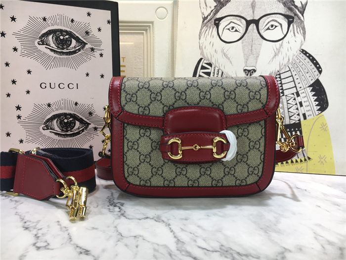 Gucci Horsebit 1955 mini bag Wine Trim mid