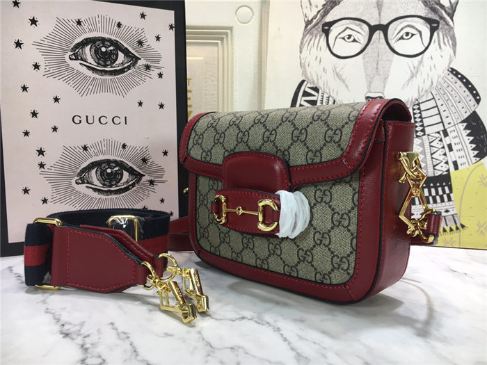 Gucci Horsebit 1955 mini bag Wine Trim mid