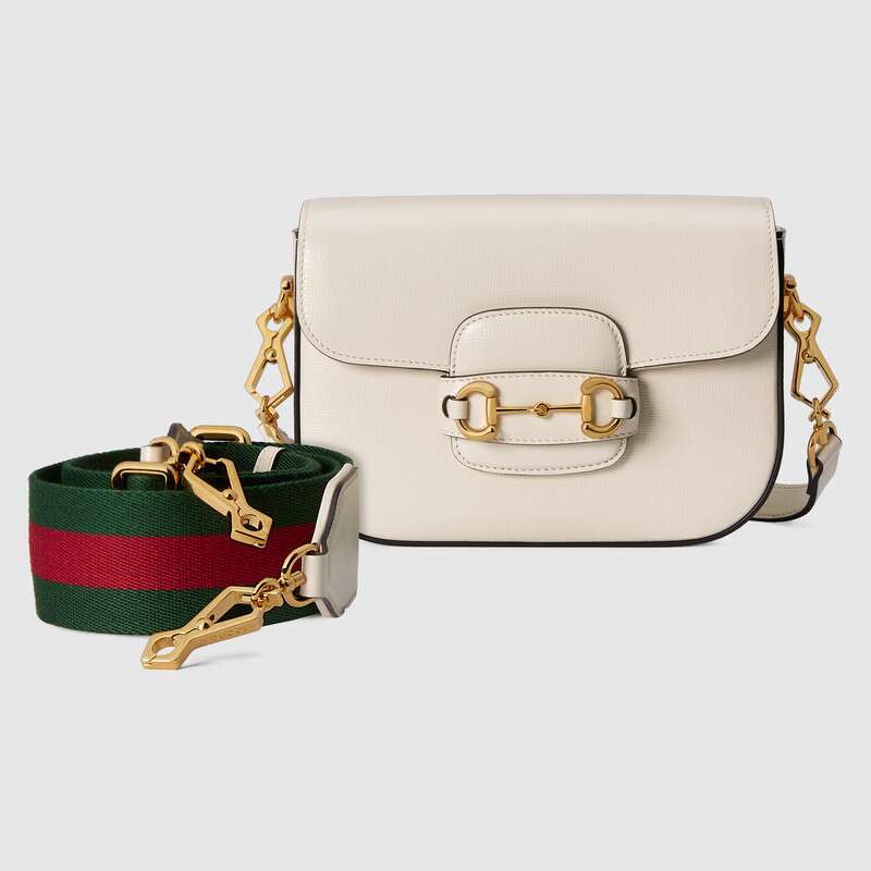 Gucci Horsebit 1955 mini bag Off-White mid