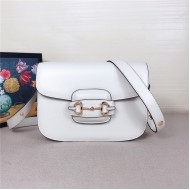 Gucci Horsebit 1955 shoulder bag 602204 White mid