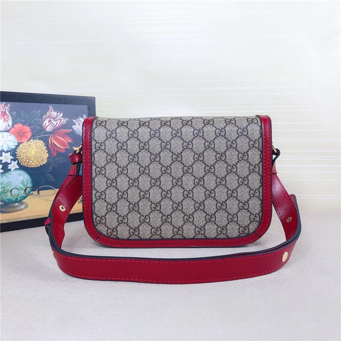 Gucci Horsebit 1955 shoulder bag 602204 Red Trim mid