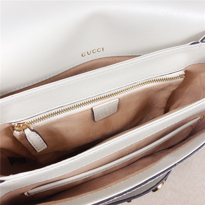 Gucci Horsebit 1955 shoulder bag 602204 White Trim mid