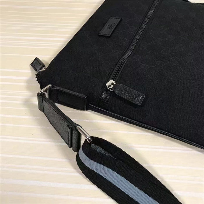 Gucci Crossbody Bag Black Canvas mid