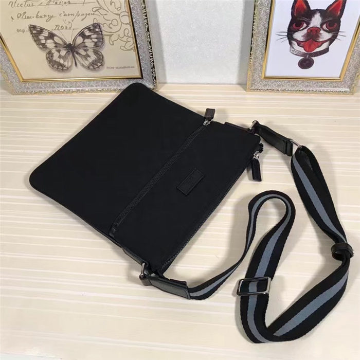 Gucci Crossbody Bag Black Canvas mid