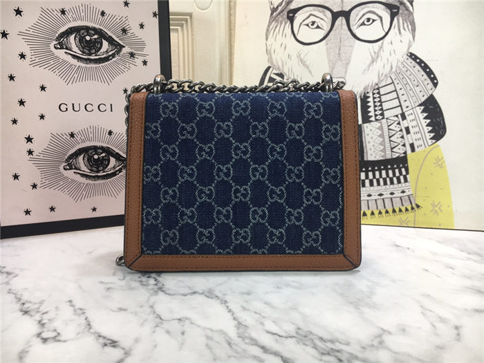 Dionysus mini bag jacquard denim mid