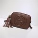 Gucci Soho Small Leather Disco Shoulder Bag 308364 Brown High