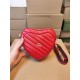 Gucci INTERLOCKING G MINI HEART SHOULDER BAG 751628 Red High