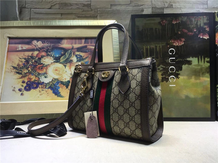 Gucci Ophidia small tote bag Brown Mid