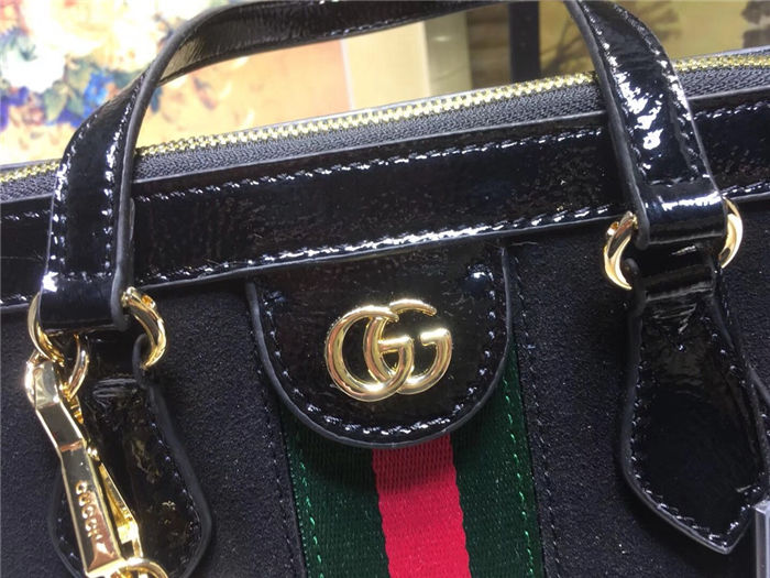 Gucci Ophidia small tote bag Suede Black Mid