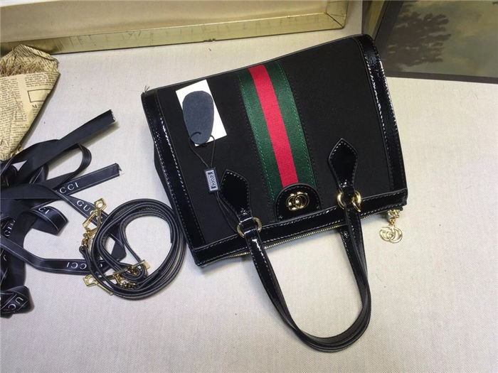 Gucci Ophidia small tote bag Suede Black Mid