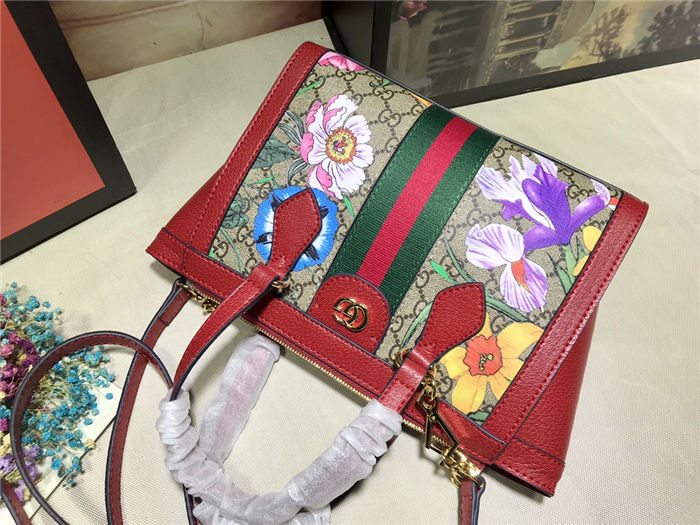 Gucci Ophidia small tote bag Red Mid