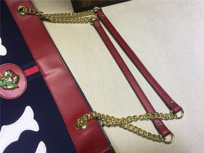 Gucci Rajah GG tote Navy-Red Mid