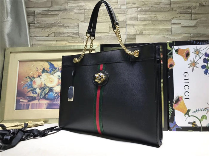 Gucci Rajah GG tote Black Mid