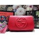 Gucci Soho Crossbody Camera Bag Red Mid