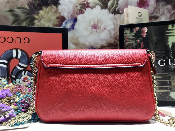 Gucci Soho Crossbody Camera Bag Red Mid