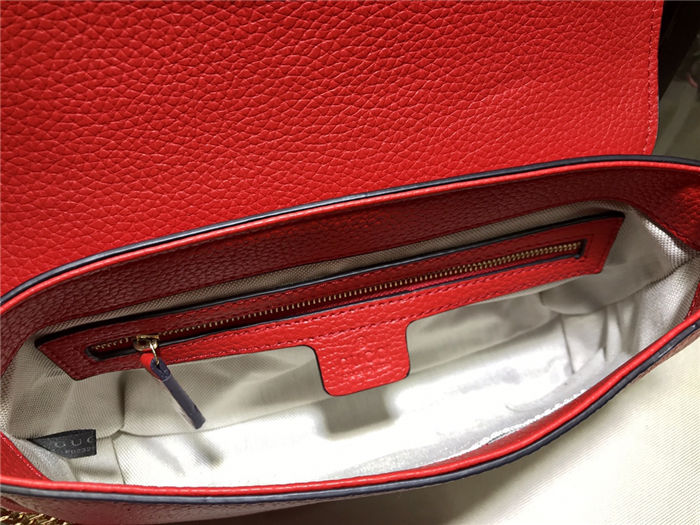 Gucci Soho Crossbody Camera Bag Red Mid