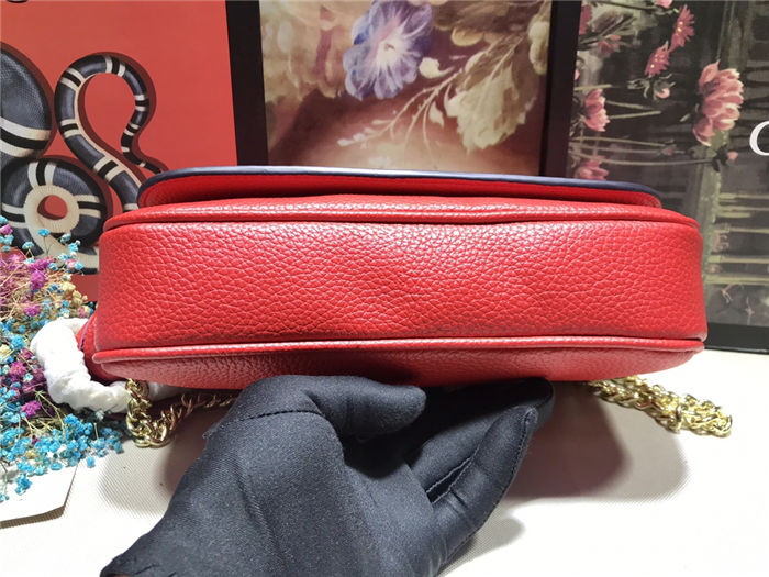 Gucci Soho Crossbody Camera Bag Red Mid