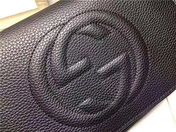 Gucci Soho Crossbody Camera Bag Black Mid