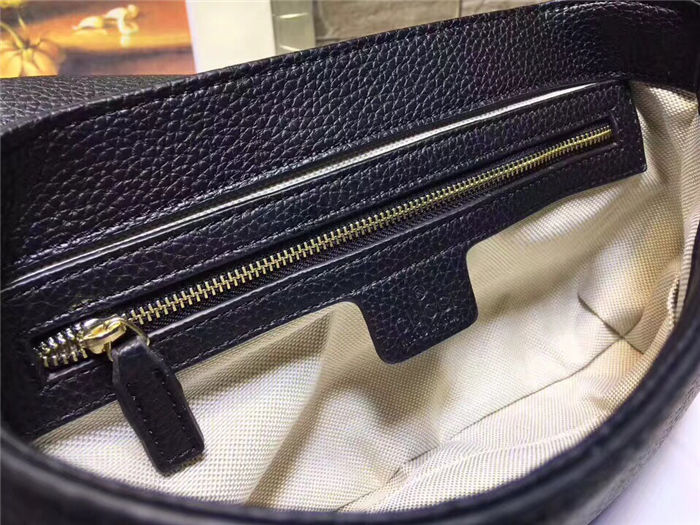 Gucci Soho Crossbody Camera Bag Black Mid