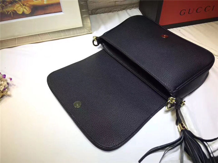 Gucci Soho Crossbody Camera Bag Black Mid