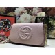 Gucci Soho Crossbody Camera Bag Pink Mid