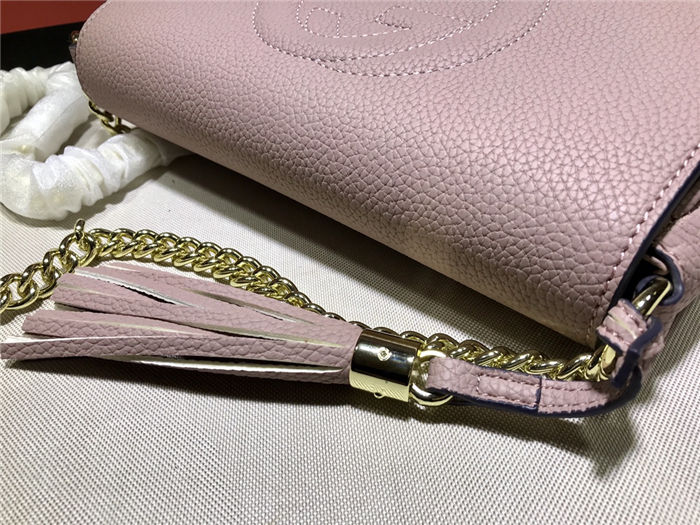 Gucci Soho Crossbody Camera Bag Pink Mid