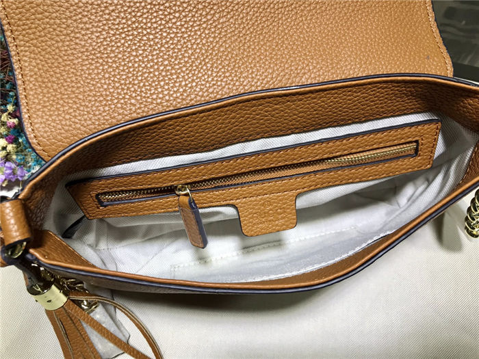 Gucci Soho Crossbody Camera Bag Camel Mid