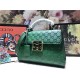 Gucci Padlock GG Supreme top handle bag Green Mid