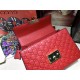 Gucci Padlock GG Supreme top handle bag Red Mid