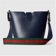 Gucci MINI BUCKET SHOULDER BAG Canvas 782908 Blue Navy High