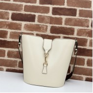 Gucci MEDIUM BUCKET SHOULDER BAG Leather 782904 Ivory High